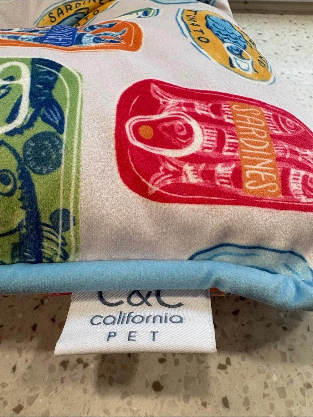 NWT C&C California Colorful Sardine Can Dog Crate Mat